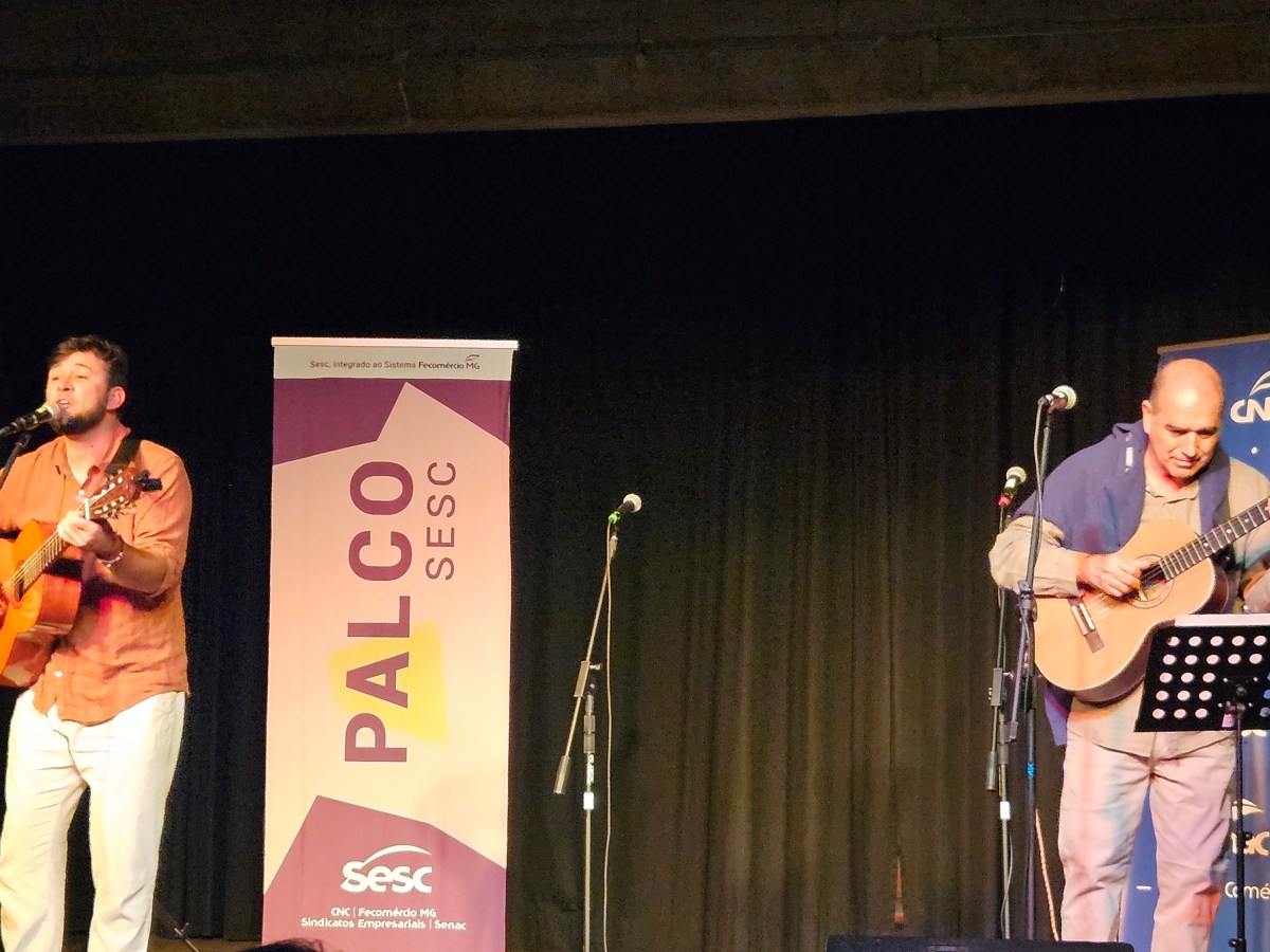 Pedro Cezar e Ivan Vilela se apresentam no Palco Sesc, em Pouso&nbsp;Alegre